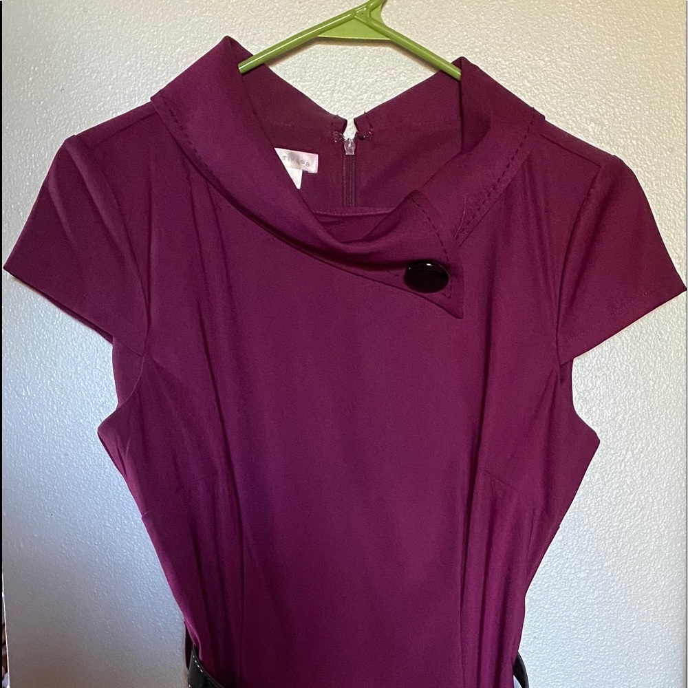 Magenta Work Dress